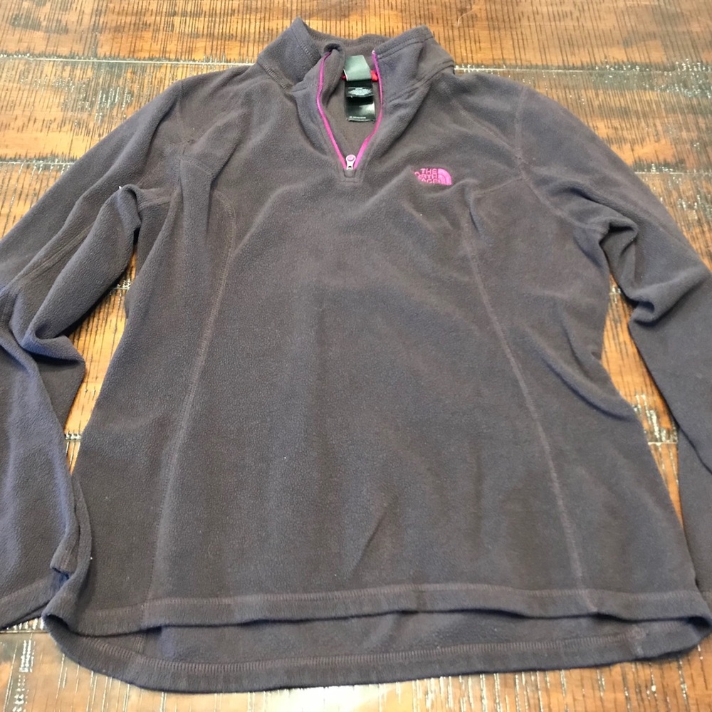 North Face 3/4 zip fleece sweater